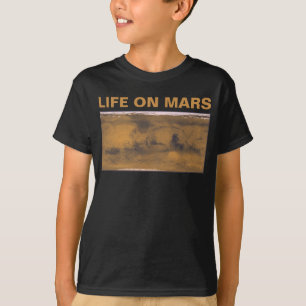 火星の世界地図レッドプラネット Tシャツ
