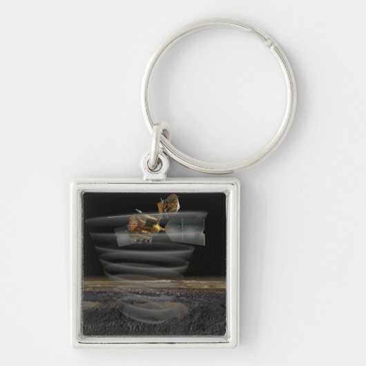 火星の偵察衛星のレーダーアットワーク キーホルダー (正面)