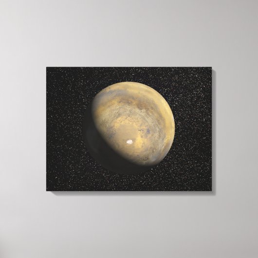 火星の全体表示 キャンバスプリント (正面)