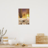 火星の南極氷冠 ポスター (キッチン)