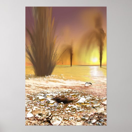 火星の南極氷冠 ポスター (正面)