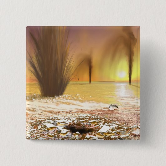 火星の南極氷冠 缶バッジ (正面)