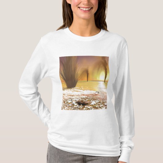 火星の南極氷冠 Tシャツ (正面)