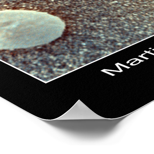 火星の土壌の顕微鏡的見解 ポスター (角)