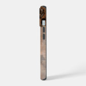 火星の地表に着陸するキュリオシティ・ローバー iPhone 15ケース (左側面)