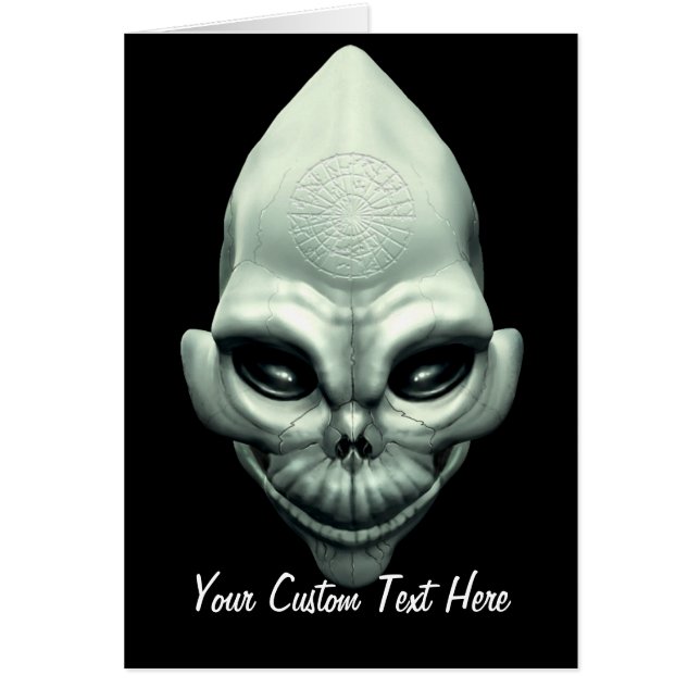 火星の外国の地球大気圏外の宇宙のスカル (正面)