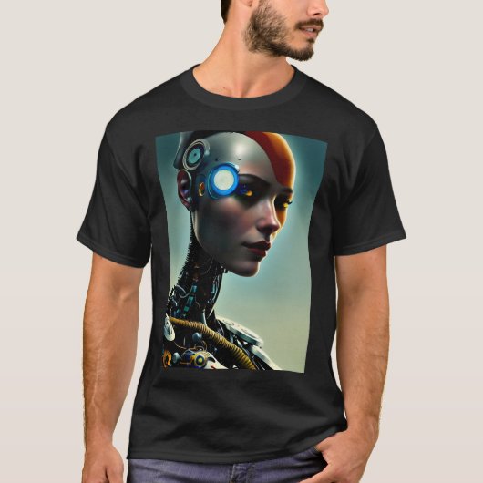 火星の女性ソリティーメンズTシャツ Tシャツ (正面)