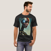 火星の女性ソリティーメンズTシャツ Tシャツ (正面フル)