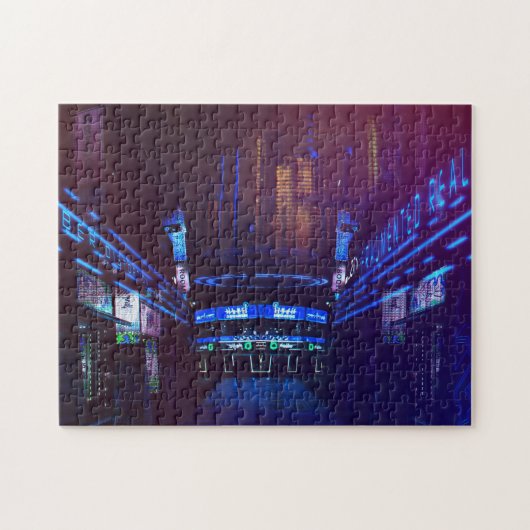 火星の未来派のサイバーパンク都市 ジグソーパズル (横)
