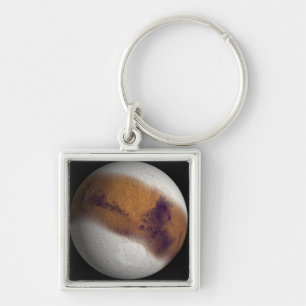 火星の模倣された眺め キーホルダー