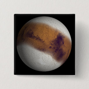 火星の模倣された眺め 缶バッジ