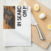 火星の火星人の粗紡機の生命を求める興味 キッチンタオル (四つ折り)