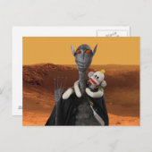 火星の生命 ポストカード (正面/裏面)