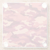 火星の砂漠の迷彩柄/迷彩の眩しいパターン ガラスコースター (裏面)