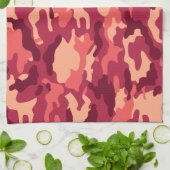 火星の砂漠の迷彩柄/迷彩の眩しいパターン キッチンタオル (折り畳み)