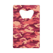 火星の砂漠の迷彩柄/迷彩の眩しいパターン クレジットカード栓抜き (正面)