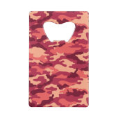 火星の砂漠の迷彩柄/迷彩の眩しいパターン クレジットカード栓抜き (裏面)