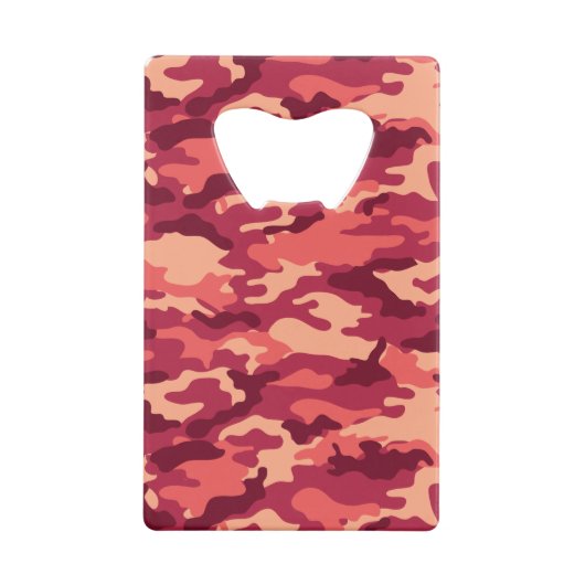 火星の砂漠の迷彩柄/迷彩の眩しいパターン クレジットカード栓抜き (裏面)