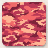 火星の砂漠の迷彩柄/迷彩の眩しいパターン コースター (正面)