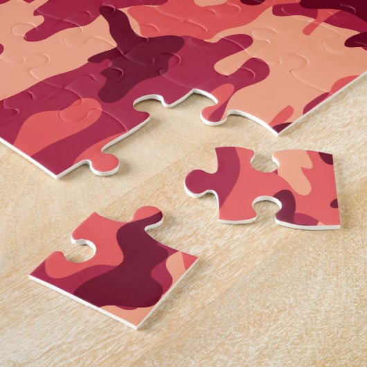 火星の砂漠の迷彩柄/迷彩の眩しいパターン ジグソーパズル (側面)