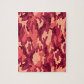 火星の砂漠の迷彩柄/迷彩の眩しいパターン ジグソーパズル (縦)