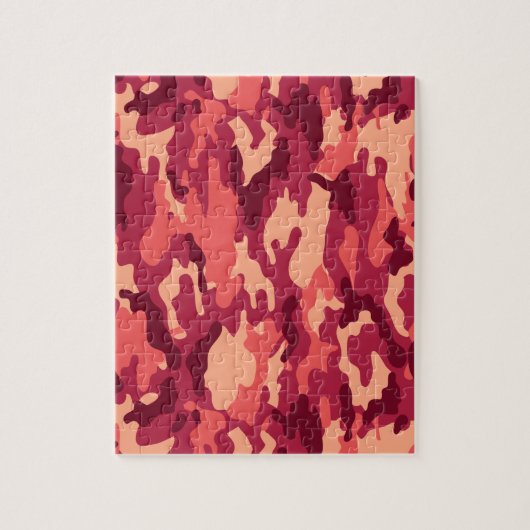 火星の砂漠の迷彩柄/迷彩の眩しいパターン ジグソーパズル (縦)