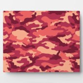 火星の砂漠の迷彩柄/迷彩の眩しいパターン フォトプラーク (正面)