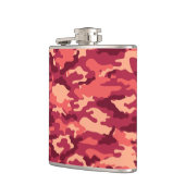 火星の砂漠の迷彩柄/迷彩の眩しいパターン フラスク (左)