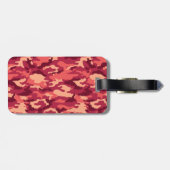 火星の砂漠の迷彩柄/迷彩の眩しいパターン ラゲッジタグ (裏面横)