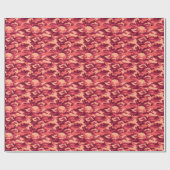 火星の砂漠の迷彩柄/迷彩の眩しいパターン ラッピングペーパー (フラット)