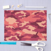 火星の砂漠の迷彩柄/迷彩の眩しいパターン 薄葉紙 (クラフト)