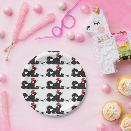 火星の秋田のクリスマスの紙皿 ペーパープレート (パーティー)