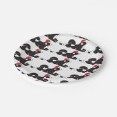 火星の秋田のクリスマスの紙皿 ペーパープレート (アングル)