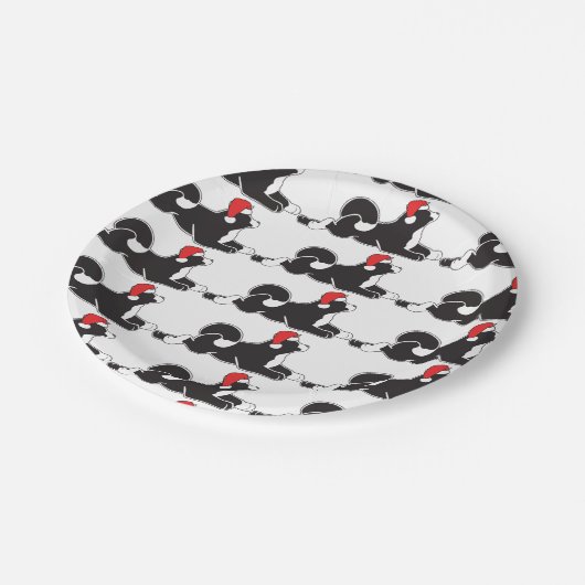 火星の秋田のクリスマスの紙皿 ペーパープレート (アングル)