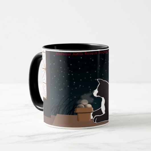 火星の秋田の収穫月のマグ マグカップ (正面左)