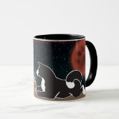 火星の秋田の収穫月のマグ マグカップ (正面右)