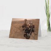 火星の自撮り好奇心レッド火星の風景 カード (正面)