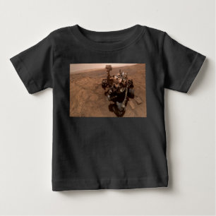 火星の自撮り好奇心レッド火星の風景 ベビーTシャツ