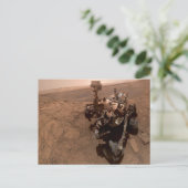 火星の自撮り好奇心レッド火星の風景 ポストカード (スタンド正面)