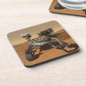 火星の表面で動作する忍耐ローバー。 コースター (左側)