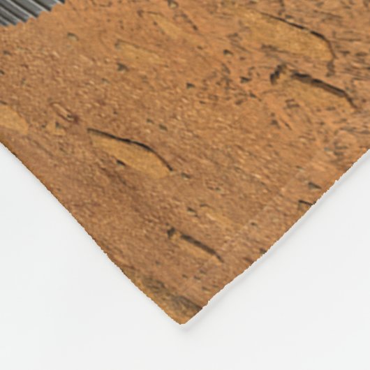 火星の表面で動作する忍耐ローバー。 フリースブランケット (角)