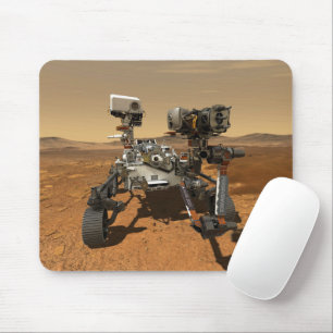 火星の表面で動作する忍耐ローバー。 マウスパッド