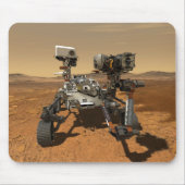 火星の表面で動作する忍耐ローバー。 マウスパッド (正面)