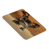 火星の表面で動作する忍耐ローバー。 マグネット (右側)