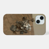 火星の表面のキュリオシティローバー iPhone 15ケース (裏面横)