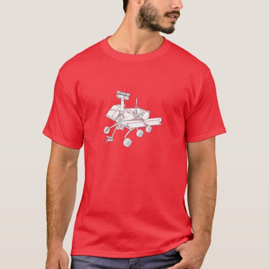 火星の調査の粗紡機 Tシャツ (正面)