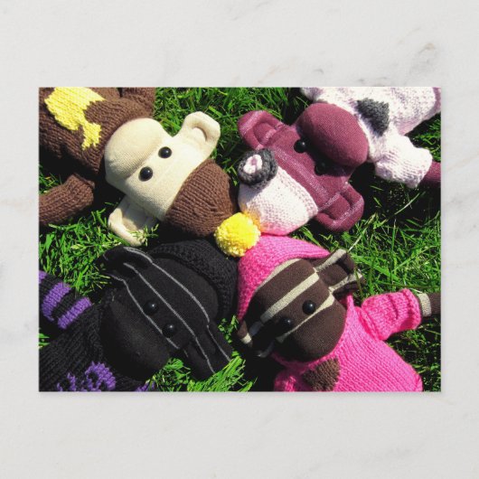 火星の靴下猿のポストカード ポストカード (正面)