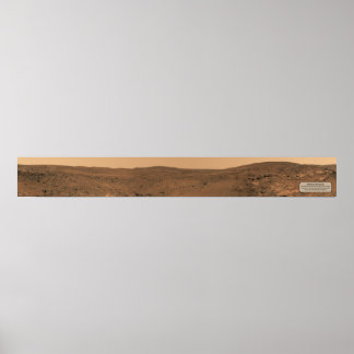 火星の風景（セミノールのパノラマ、全幅） ポスター