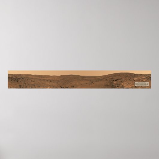 火星の風景（セミノールのパノラマ、全幅） ポスター (正面)