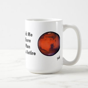 火星の"退職"のマグ コーヒーマグカップ
